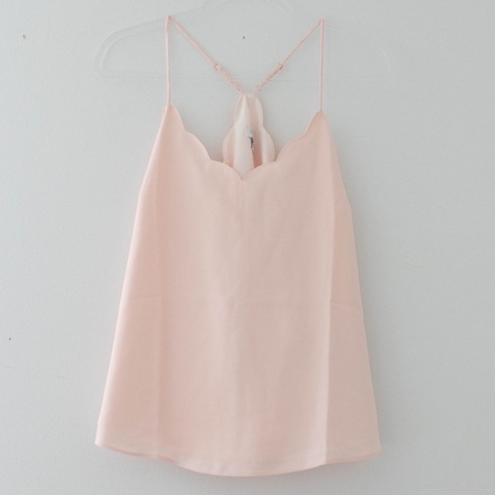 J. Crew - Pink Scalloped Cami - Size 10 - NWT